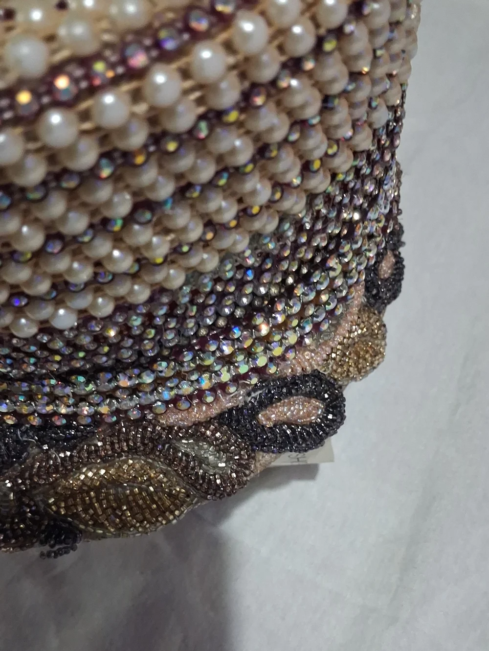 Embellished Pearl and Pink Seed-Bead Women’s Hat
